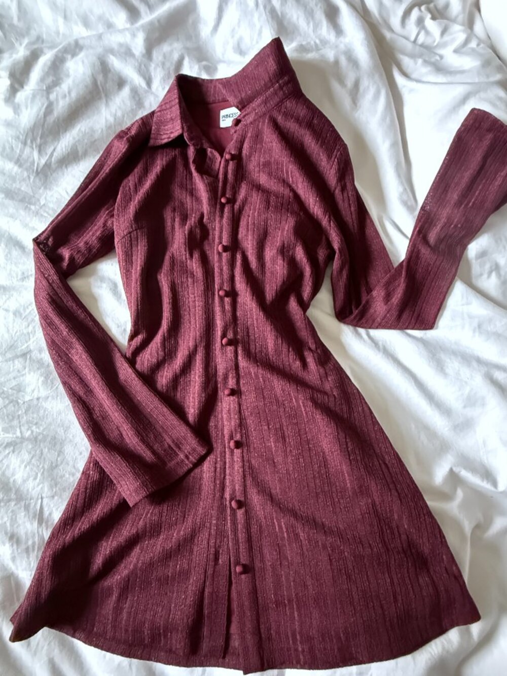 Princess Polly Women's When You Sleep Long Sleeve Minidress (Size Small/4)